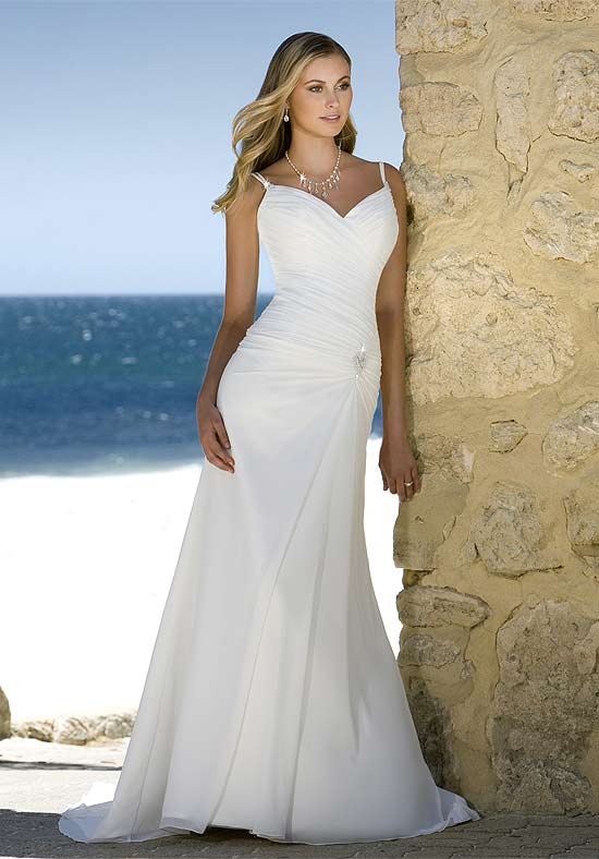 Orifashion HandmadeGraceful Beach Bridal Gown / Wedding Dress BE